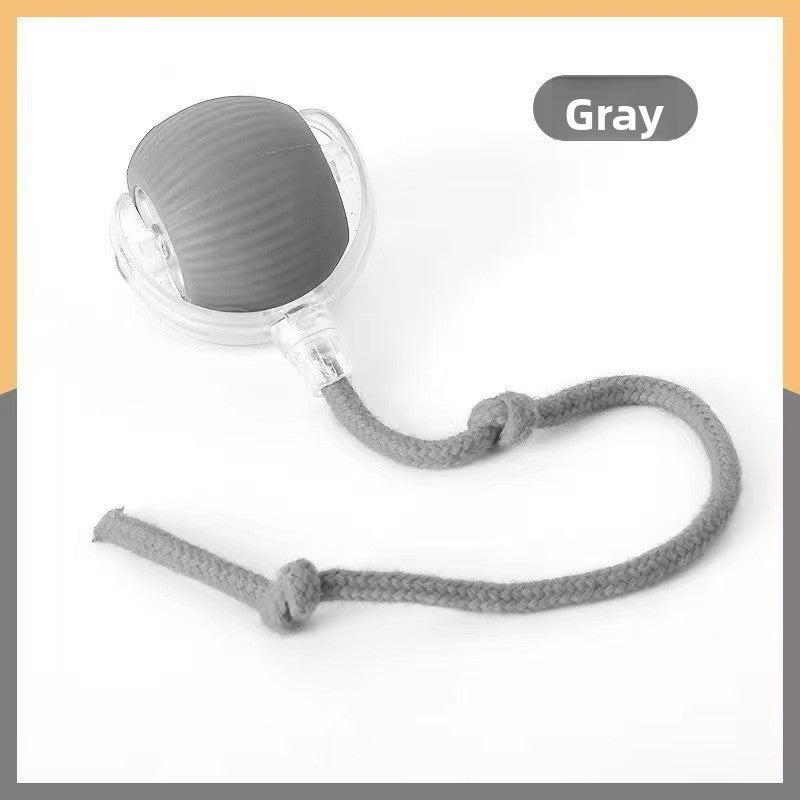 Bite Resistant Automatic Cat Toy Ball with Rope