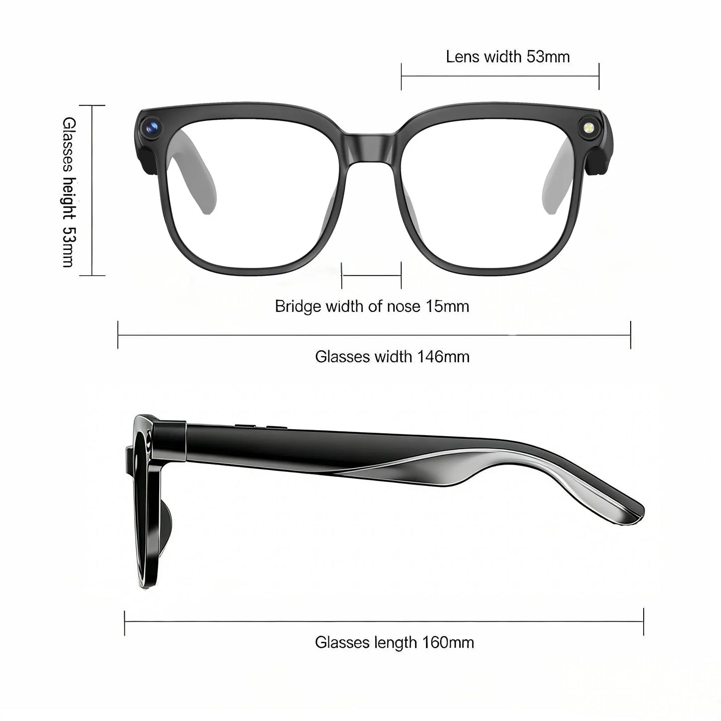 Smart AI Camera Glasses with 8MP Photochromic Lenses ,Button Touch Adjustment for Travel Outdoor Adventures Hands-Free Photography 160+Languages Real-Time Translation Bluetooth Wireless Wearable Video Recording UV Protection