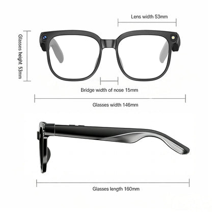 Smart AI Camera Glasses with 8MP Photochromic Lenses ,Button Touch Adjustment for Travel Outdoor Adventures Hands-Free Photography 160+Languages Real-Time Translation Bluetooth Wireless Wearable Video Recording UV Protection